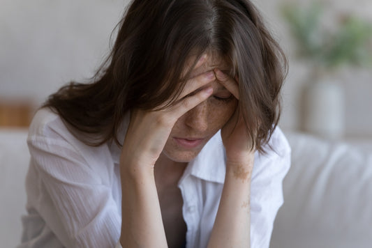 woman struggling with brain fog