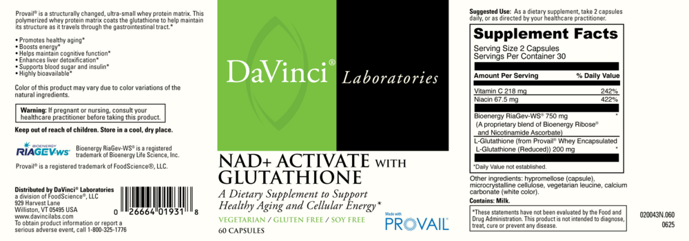NAD+ Activate with Glutathione