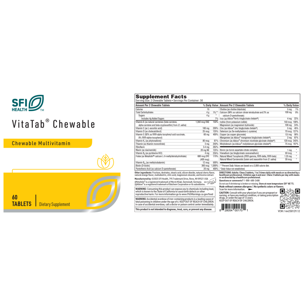 VitaTab Multi-Vitamin Chewable