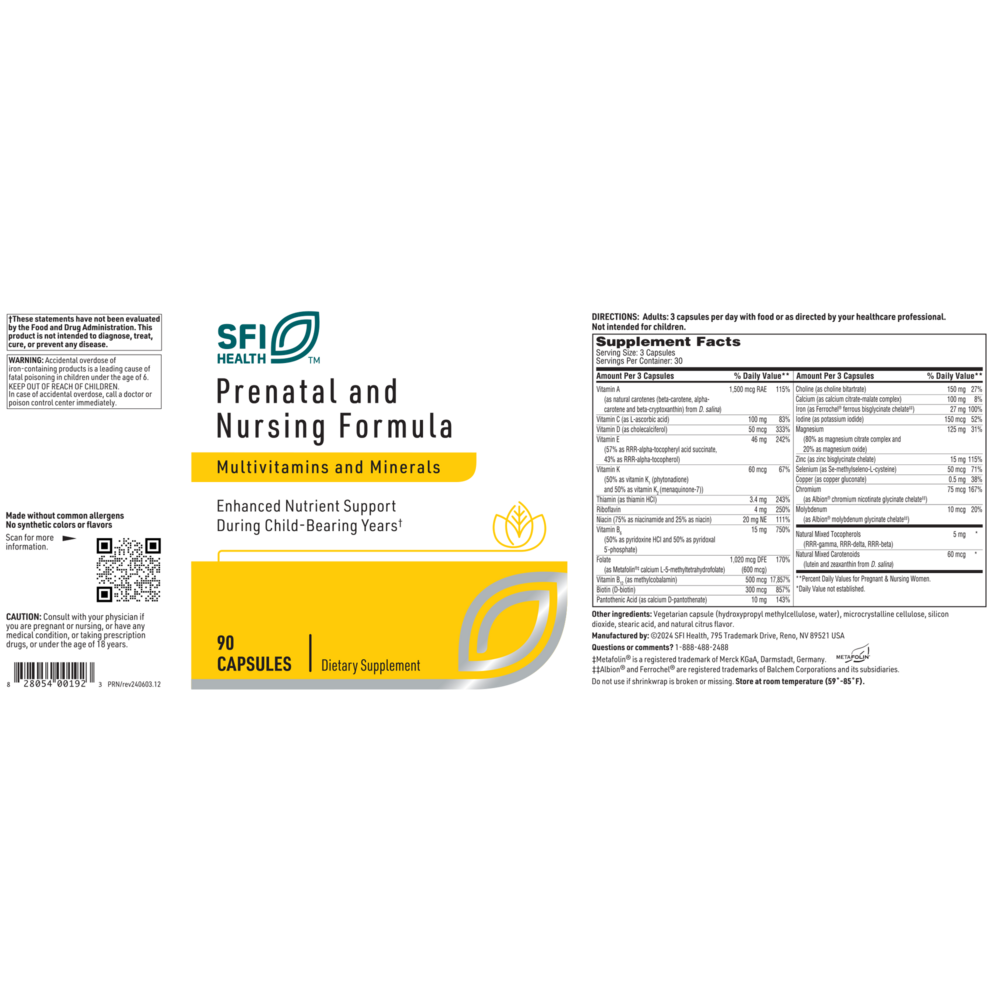 Prenatal & Nursing Formula