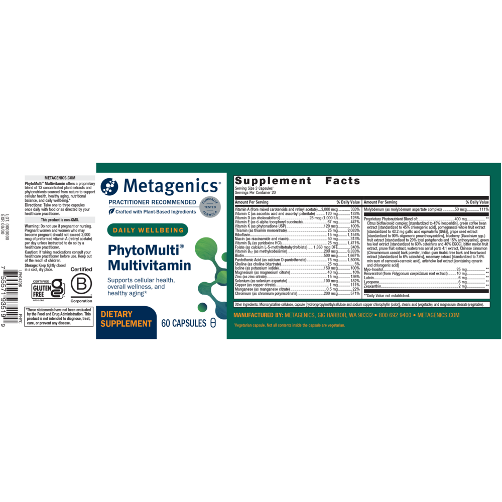 PhytoMulti Capsules 60ct