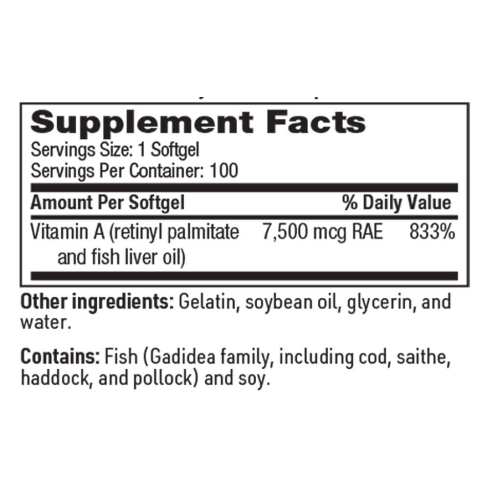 Vitamin A 25000 IU