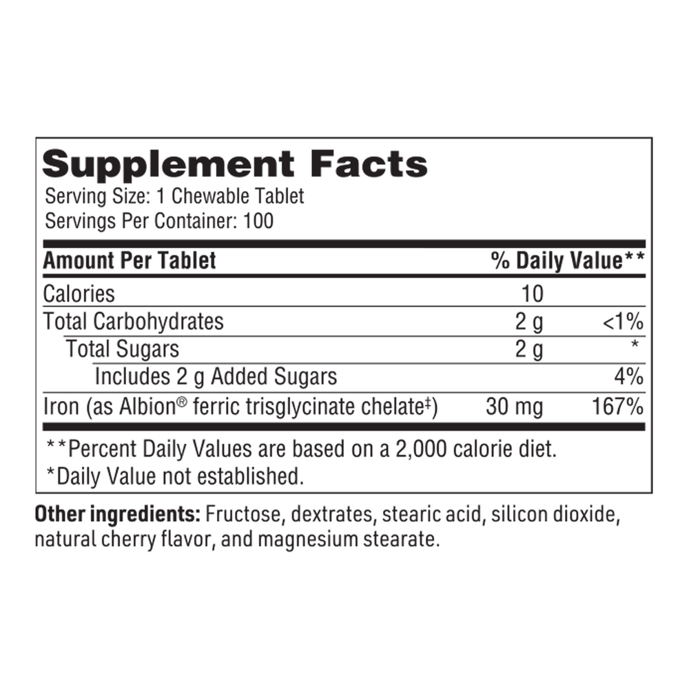 Purely Chelated Chewable Iron (Newly named from Purely Gentle Iron Daily Chewable)
