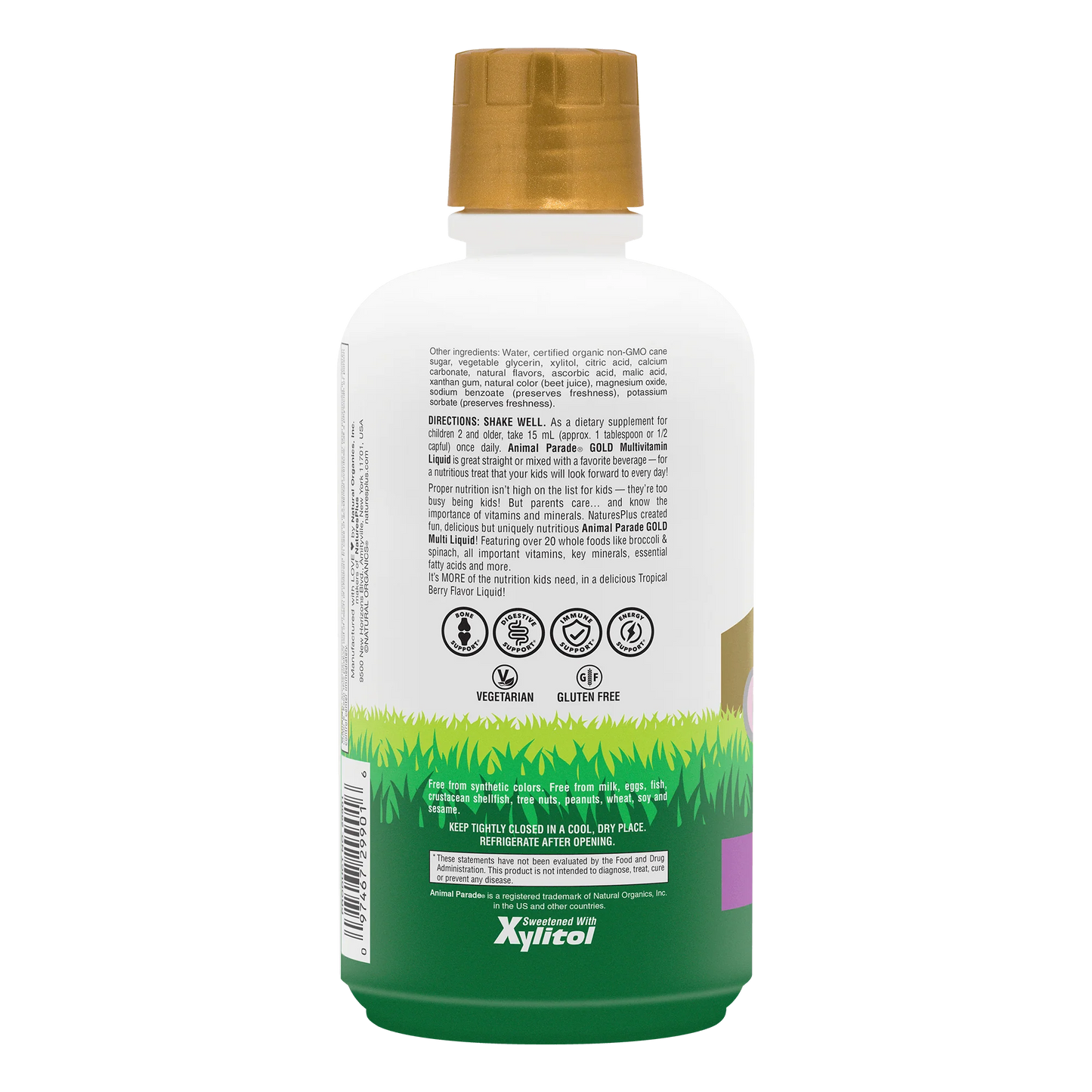 Animal Parade® GOLD Liquid - Children's Multi - Tropical Berry
