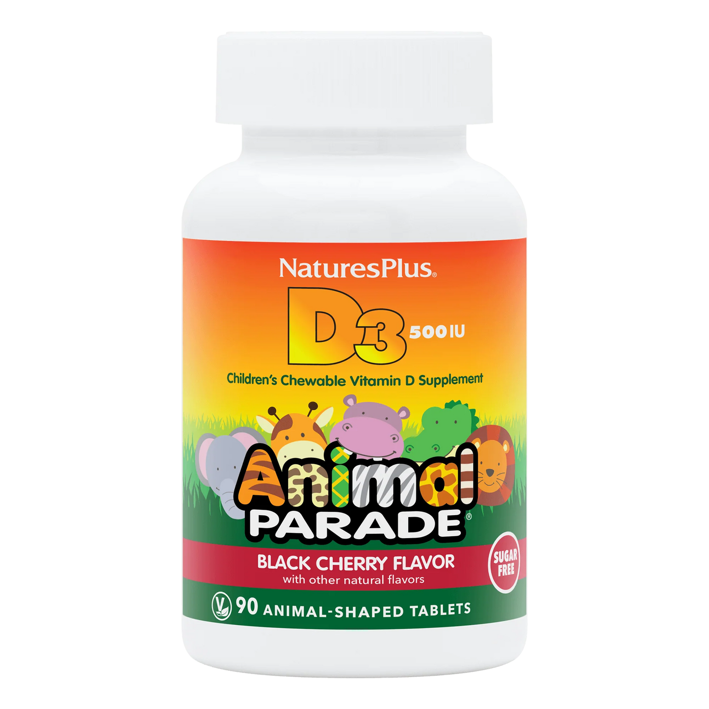 Vitamin D3 Chewable (500 IU) - Animal Parade