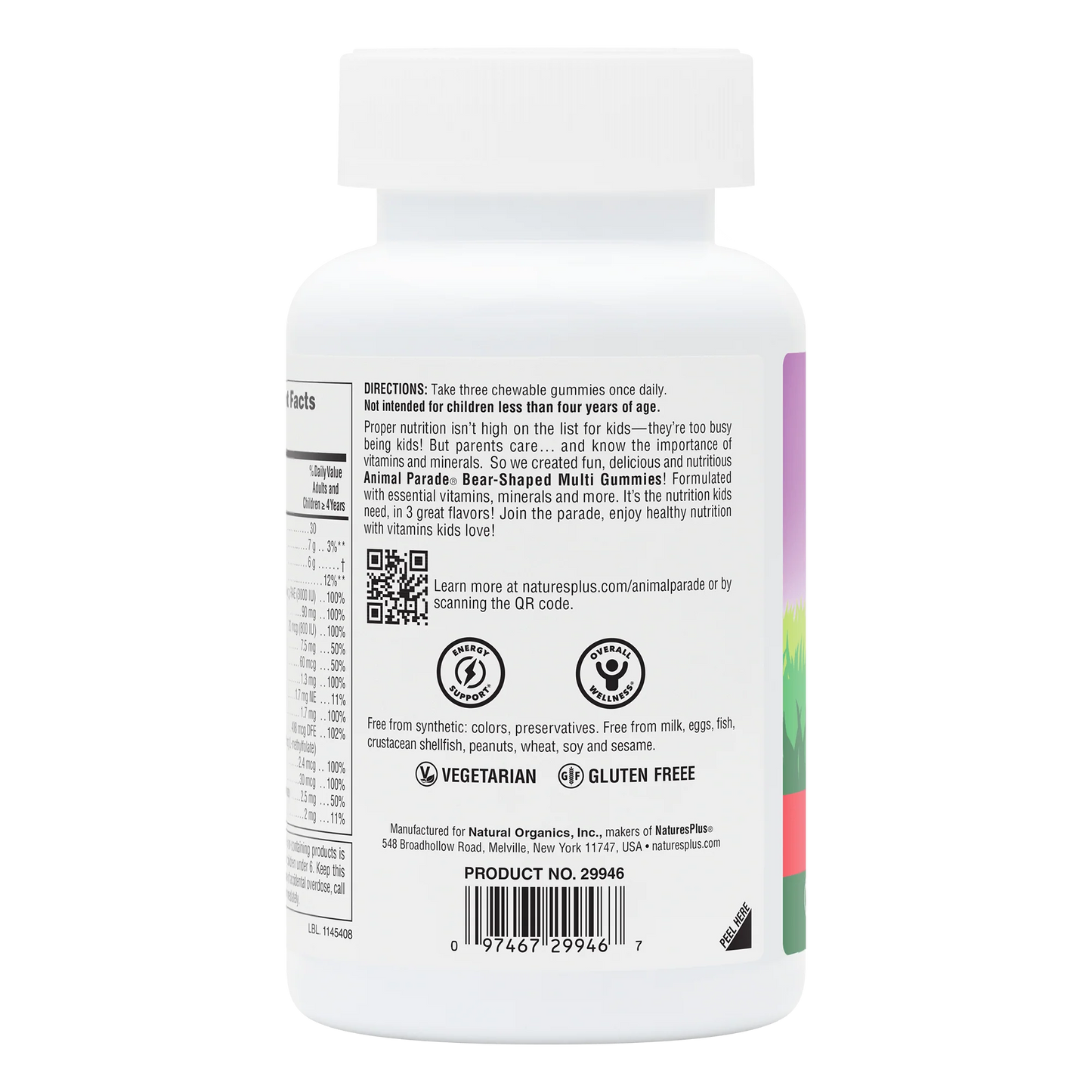Multi-Vitamin/Mineral Gummies - Animal Parade