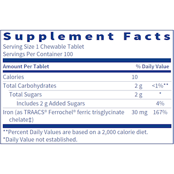Chewable Iron Chelate