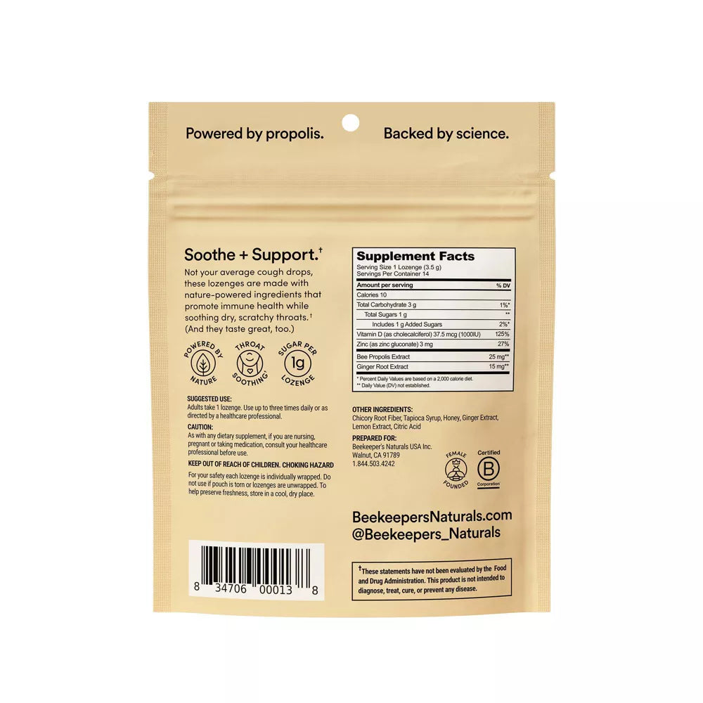 Beekeeper's Naturals- ginger lemon