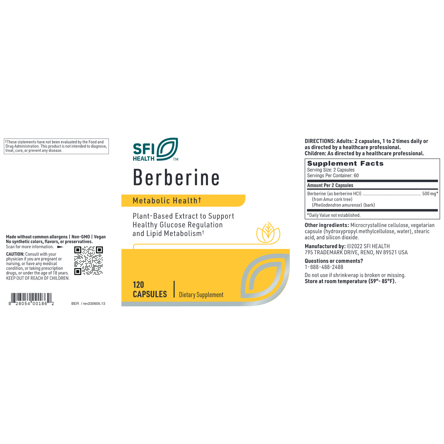 Berberine 500 mg