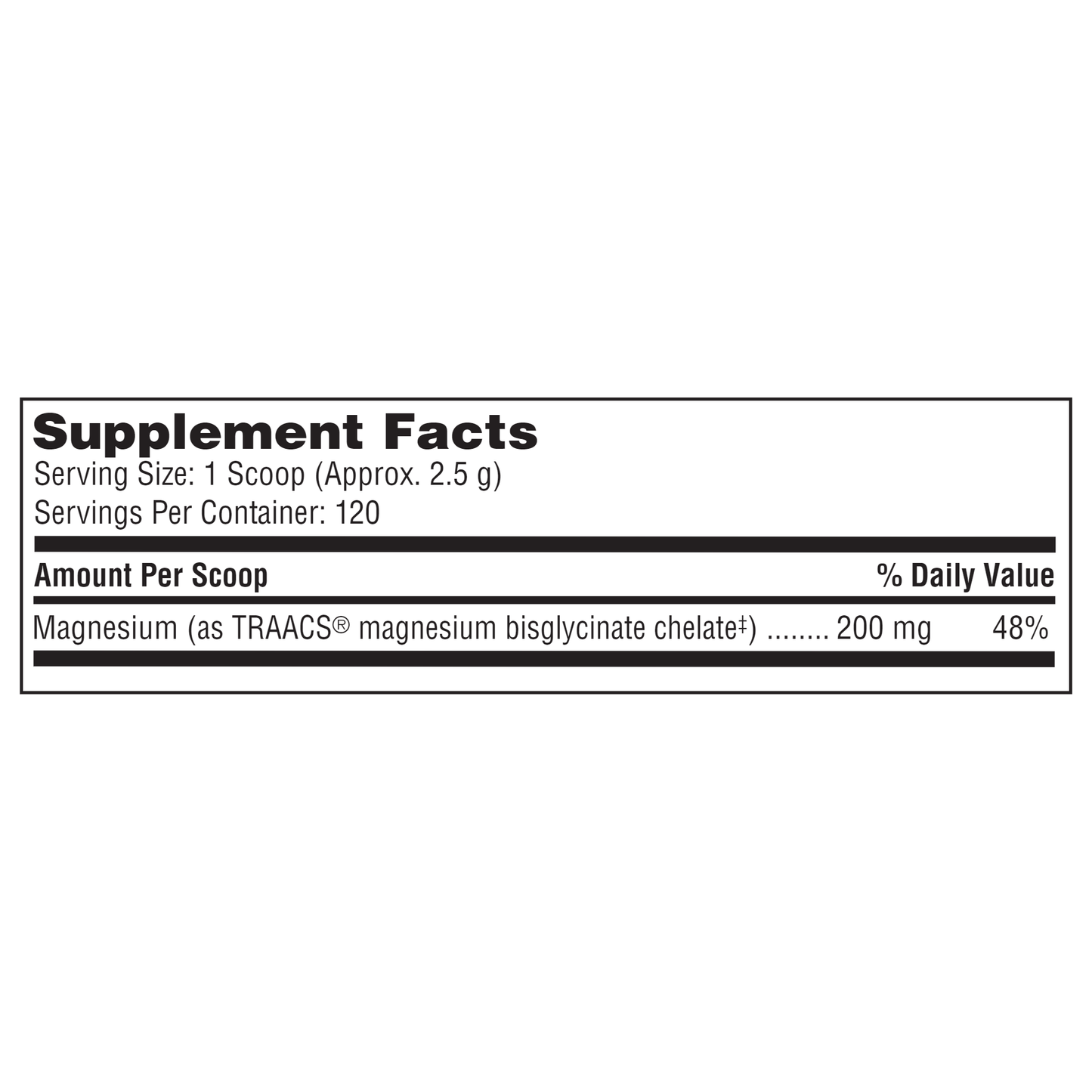 Magnesium Glycinate Powder (Formerly Magnesium Chelate Powder)