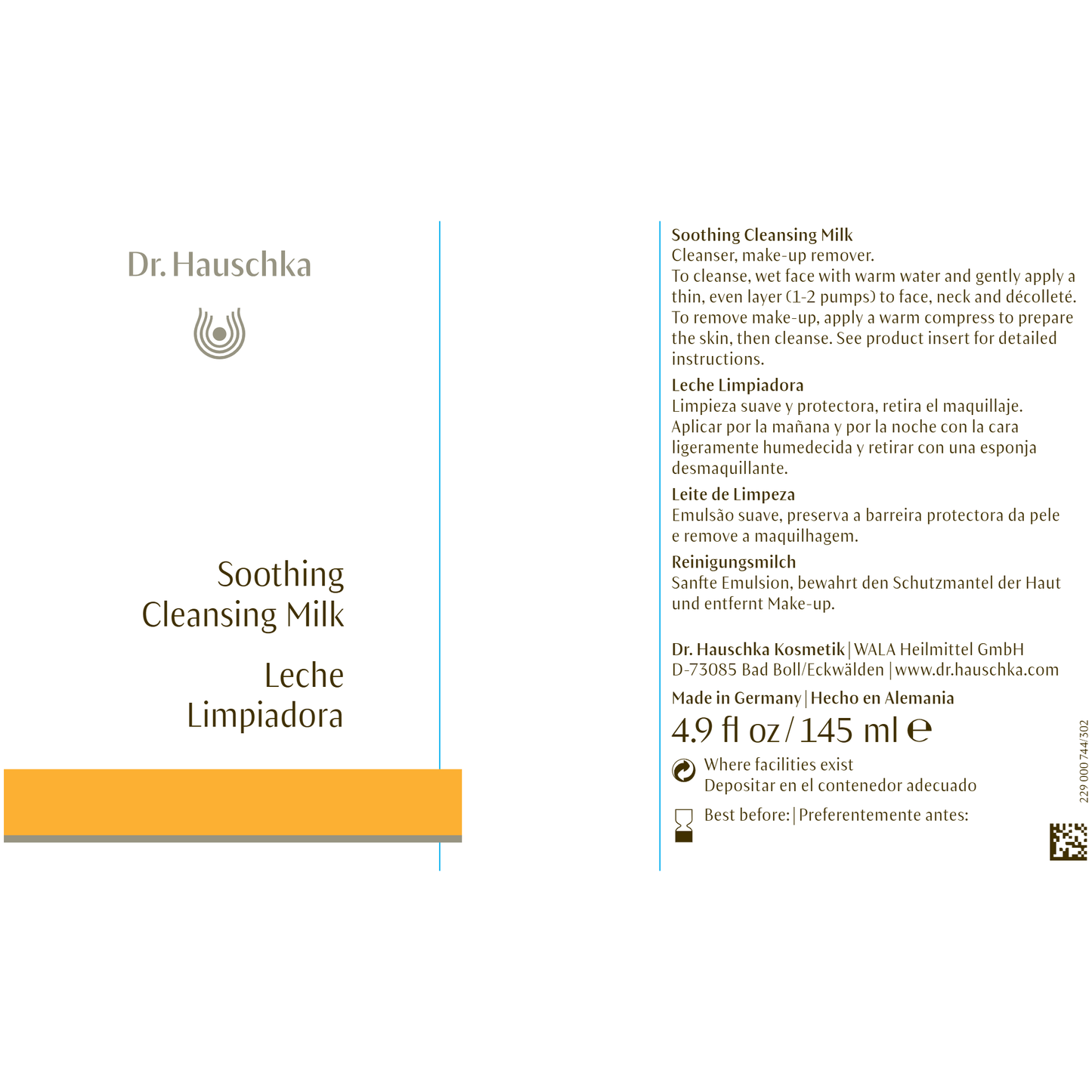 Dr. Hauschka Soothing Cleansing Milk