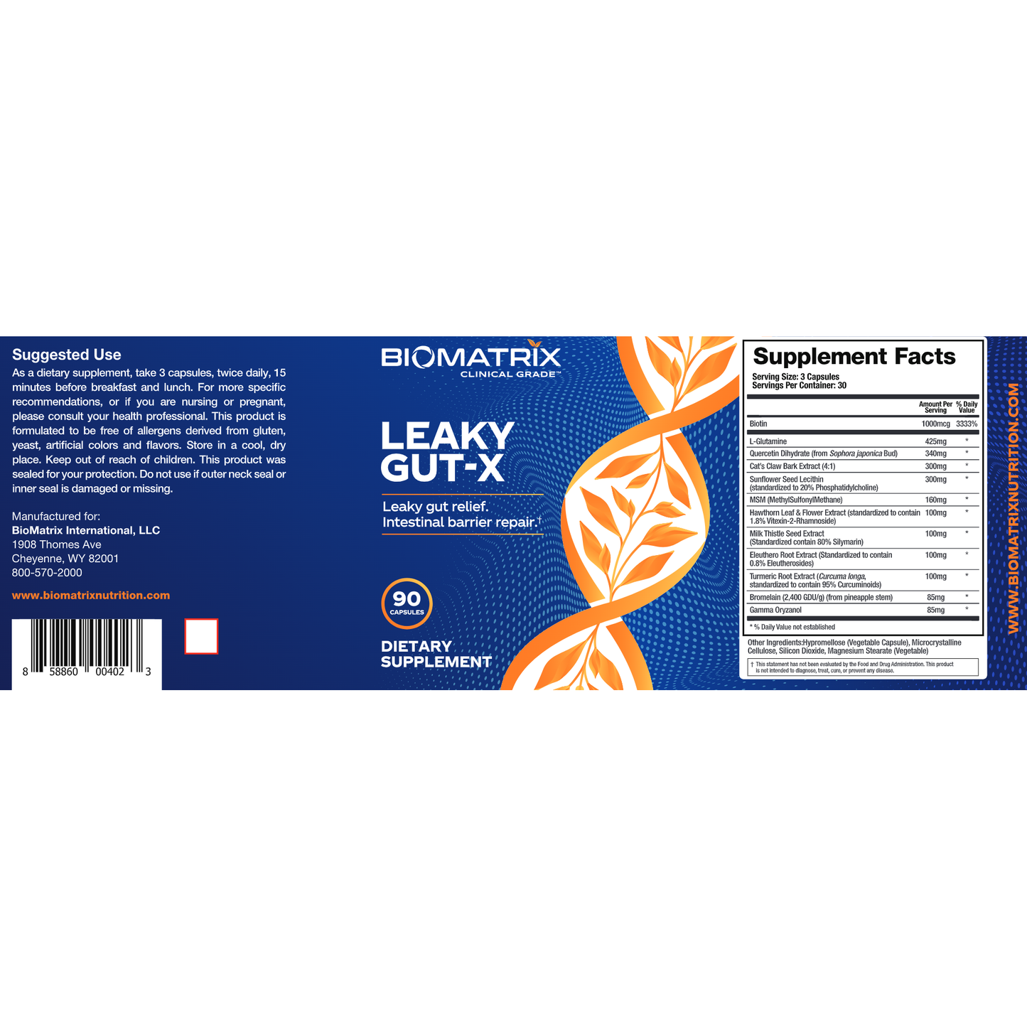 Leaky Gut - X (Formerly Support Mucosa)