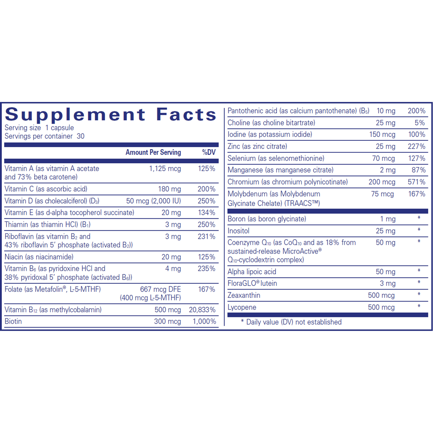 O.N.E. Multivitamin 30 caps