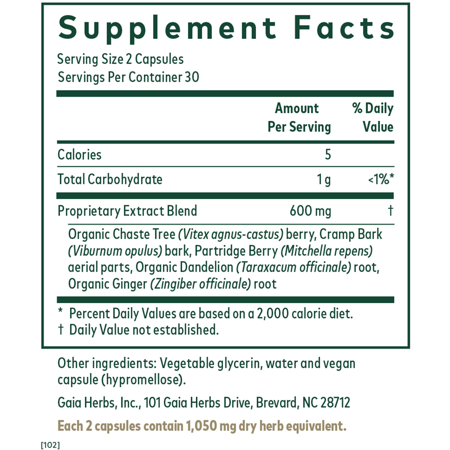 Vitex Reproductive Formula (currently on back order with manufacturer)