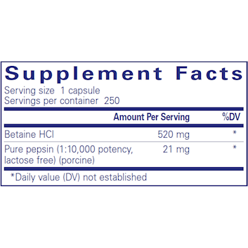 Betaine HCL Pepsin
