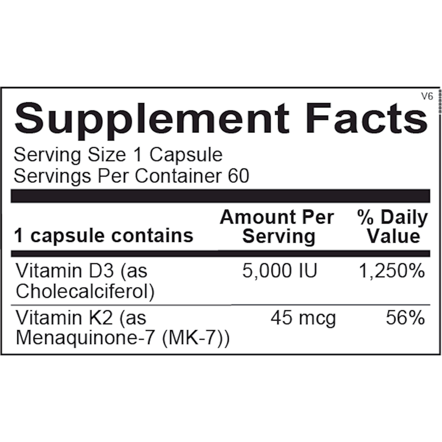 Vitamin K2 with D3