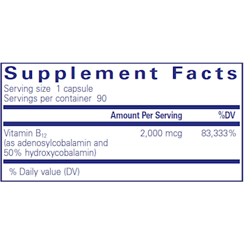 Adenosyl/Hydroxy B12 2000 mcg