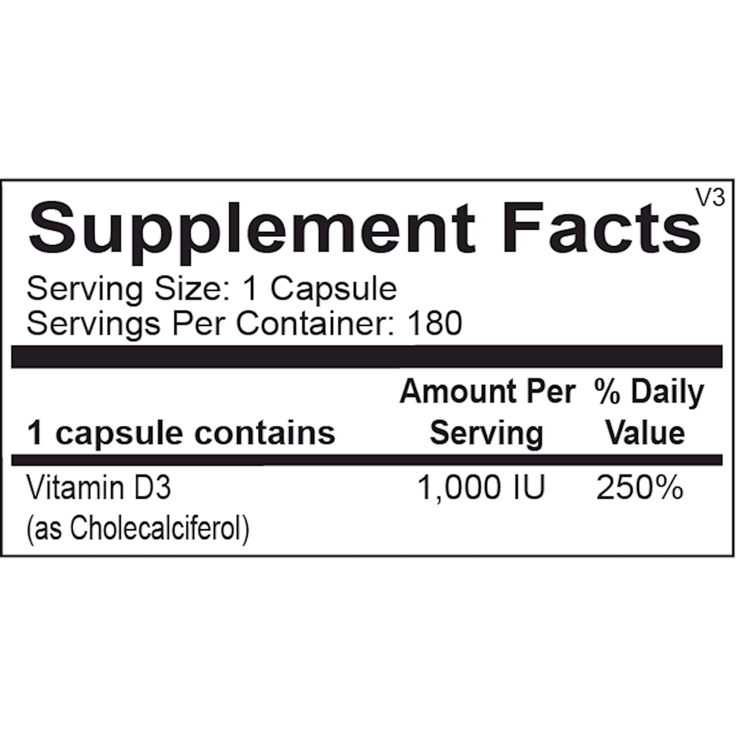 Vitamin D 1,000 IU