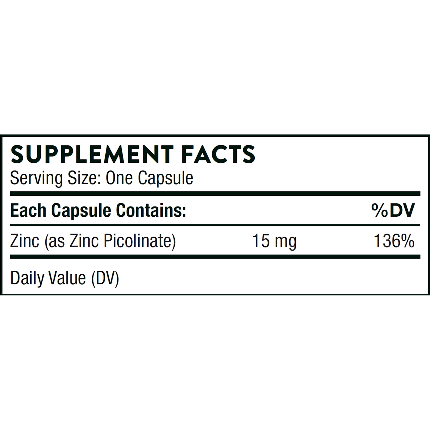 Zinc Picolinate 15mg