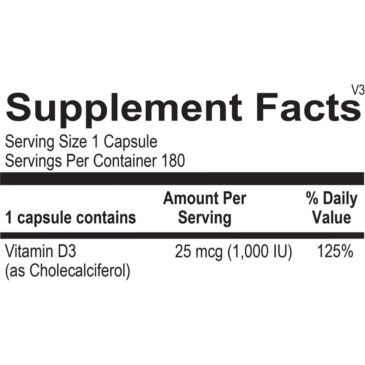 Vitamin D3 1,000 IU