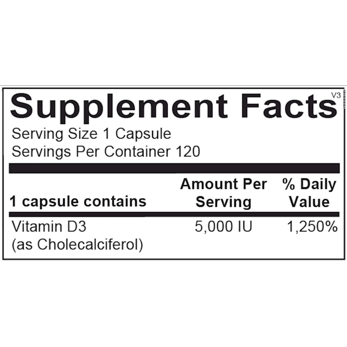 Vitamin D3 5,000