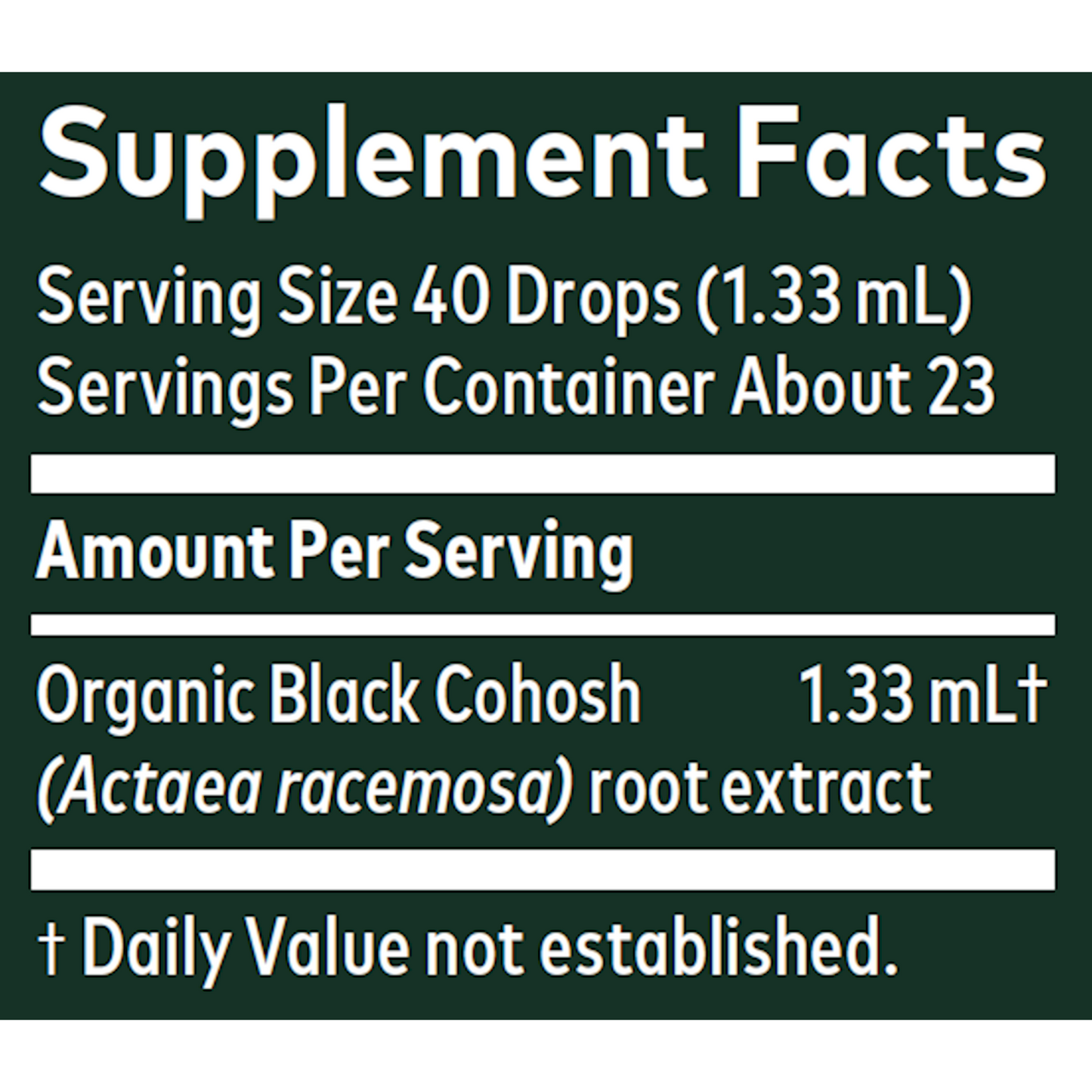 Black Cohosh Root
