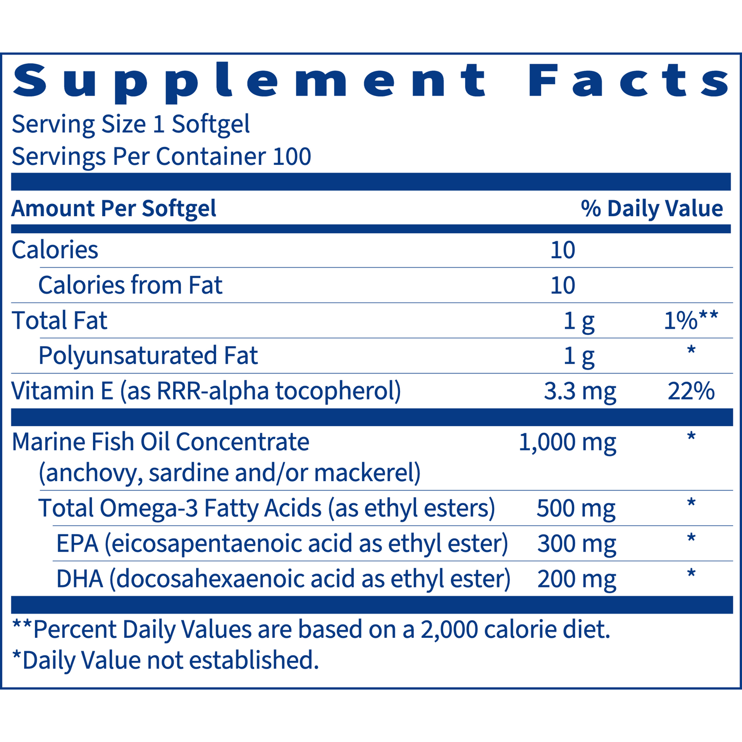 Marine Fish Oil