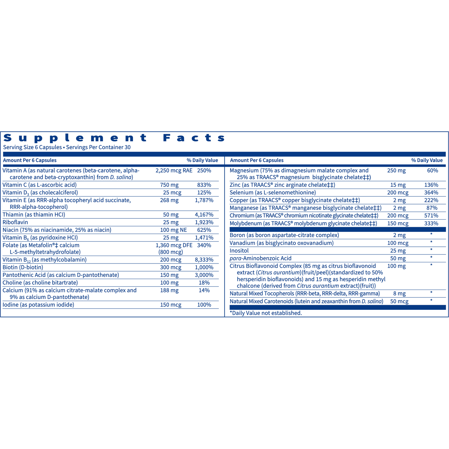 MultiThera®1 Iron Free Capsules