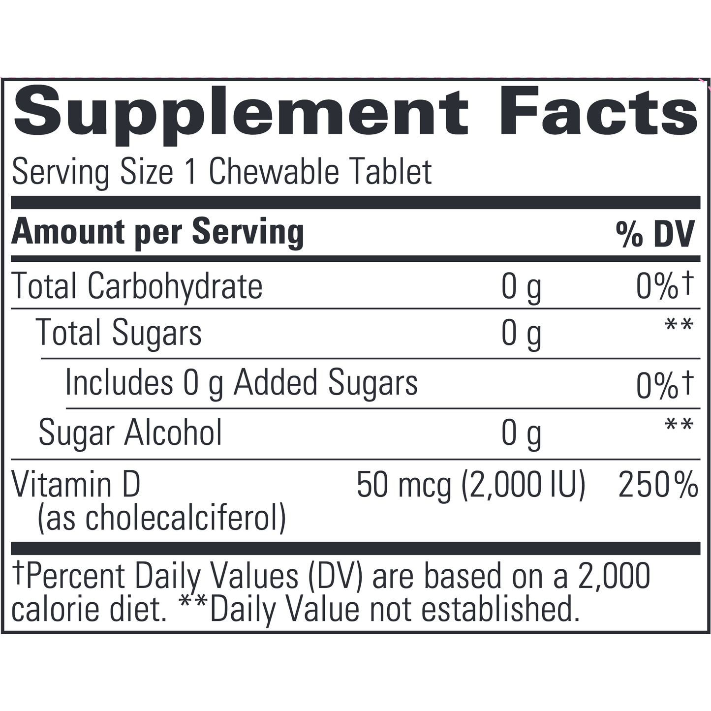 Vitamin D3 Chocolate