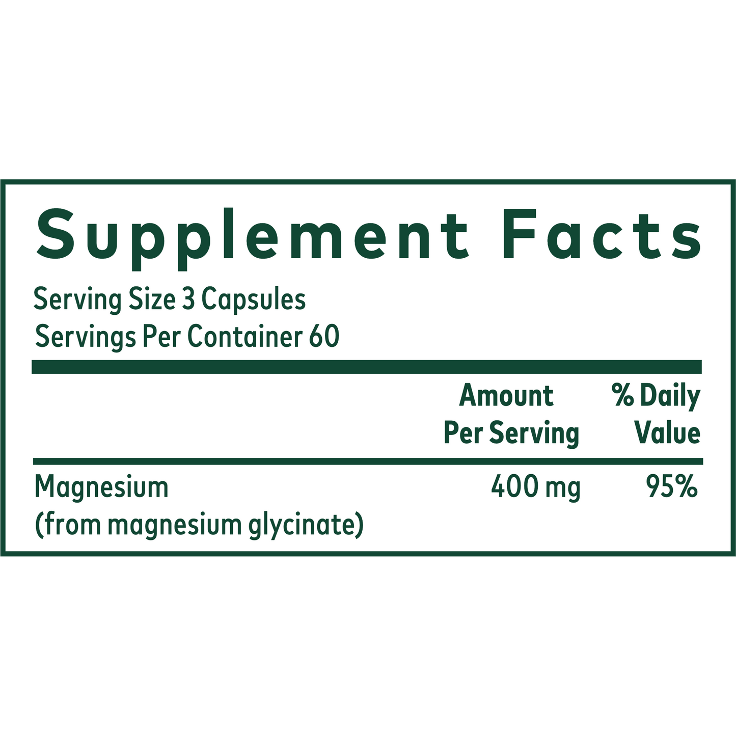 Magnesium Glycinate 400