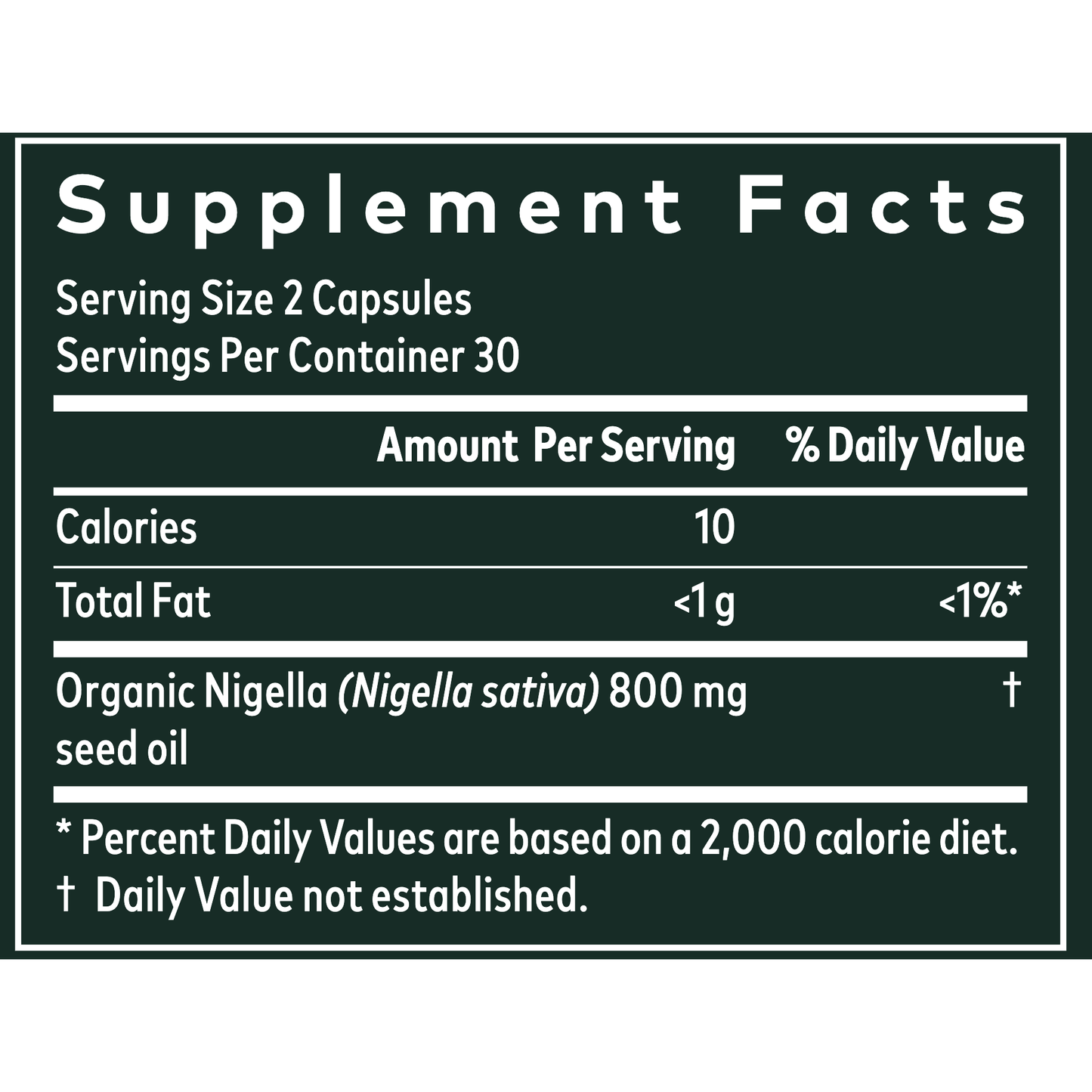 Black Seed Oil (currently on back order)