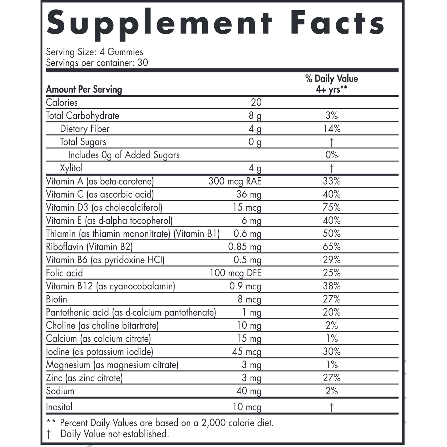 Nordic Naturals Zero Sugar Kids Multi