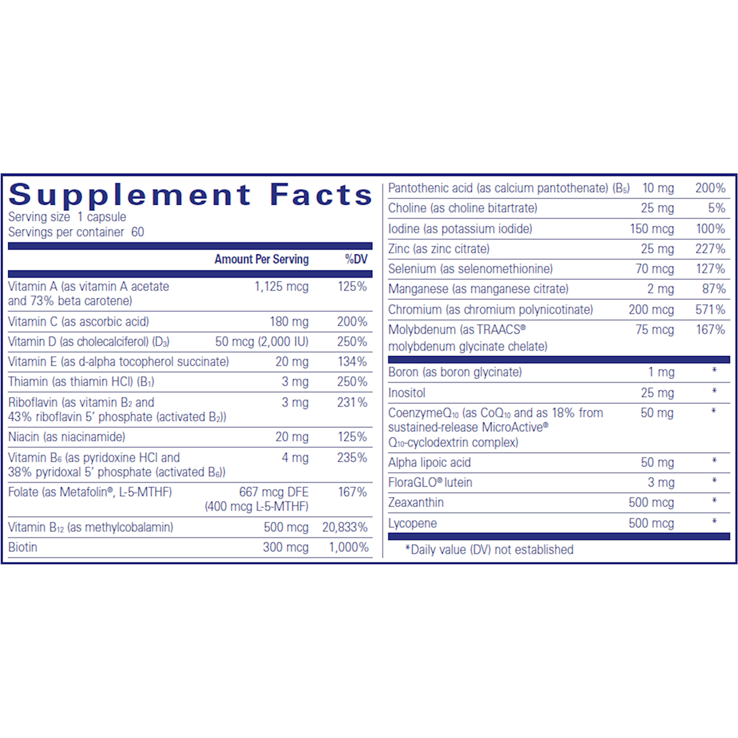 O.N.E. Multivitamin 60 caps