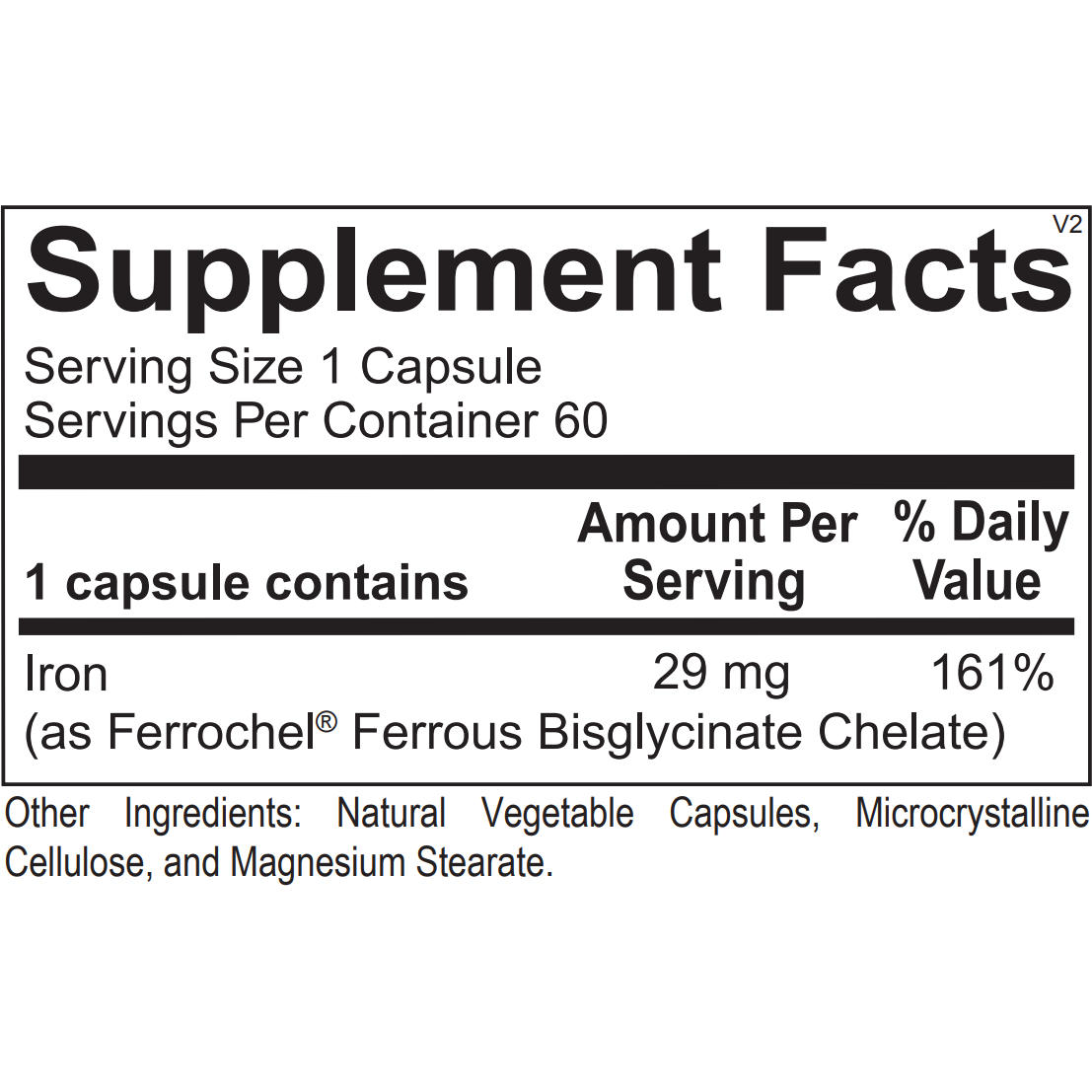 Chelated Iron 29mg