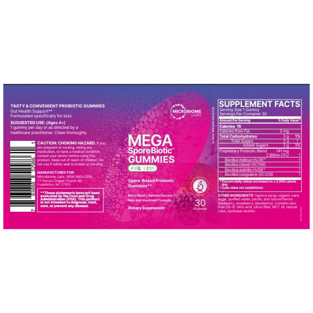 MegaSporeBiotic For Kids Gummies
