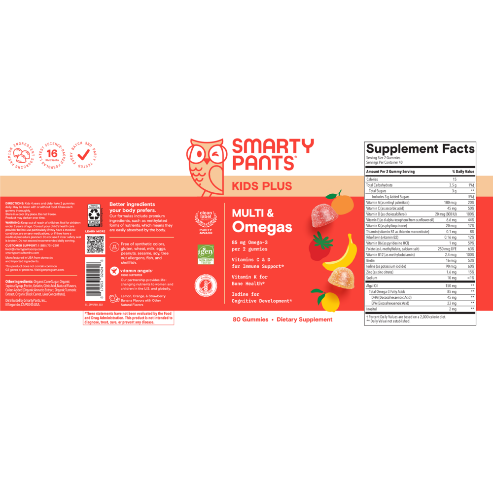 Smarty Pants - KIDS multi & omega