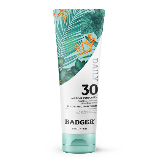 Badger SPF 30 Daily Mineral Sunscreen Lotion