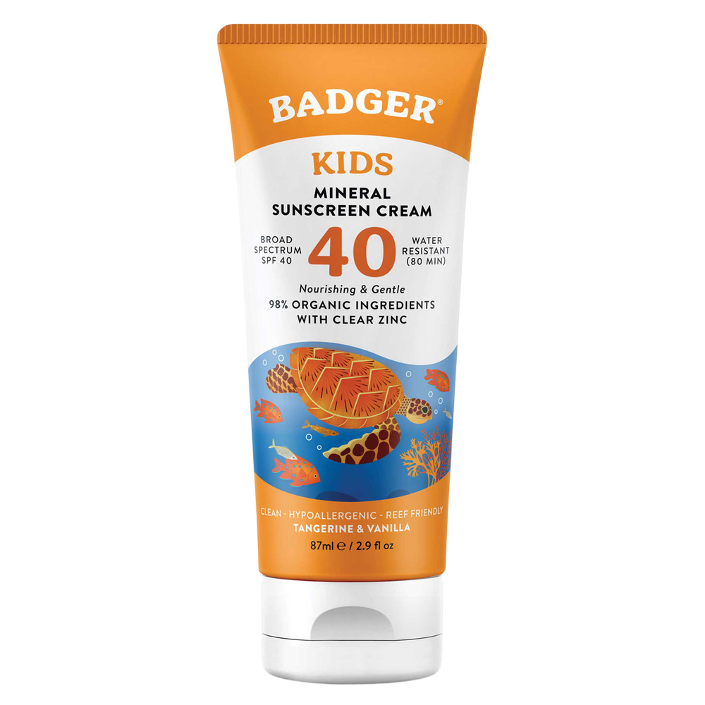 Badger SPF 40 Kids Mineral Sunscreen Cream