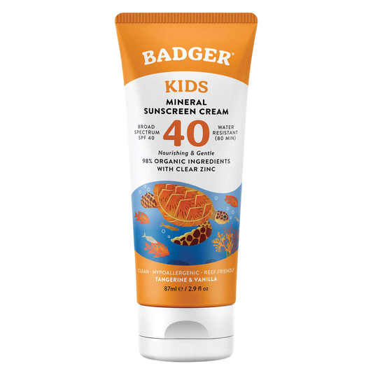 Badger SPF 40 Kids Mineral Sunscreen Cream