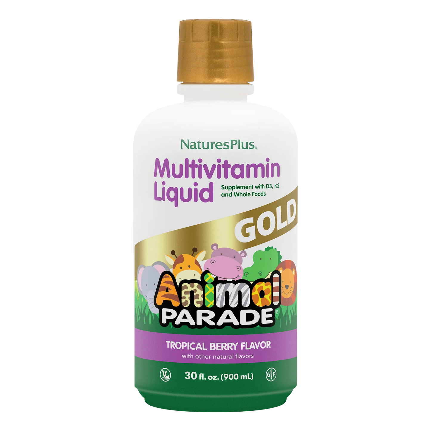 Animal Parade® GOLD Liquid - Children's Multi - Tropical Berry
