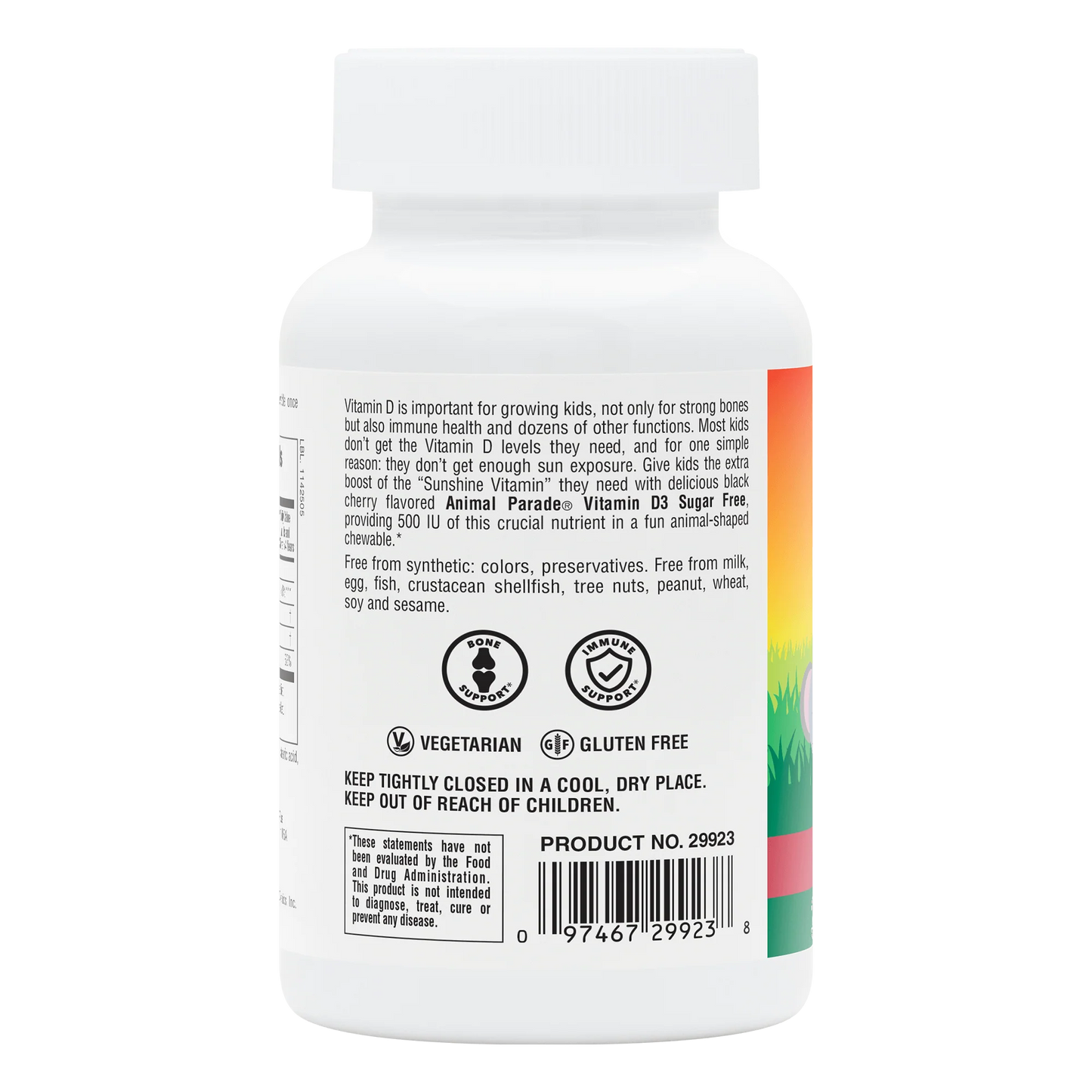Vitamin D3 Chewable (500 IU) -  Animal Parade