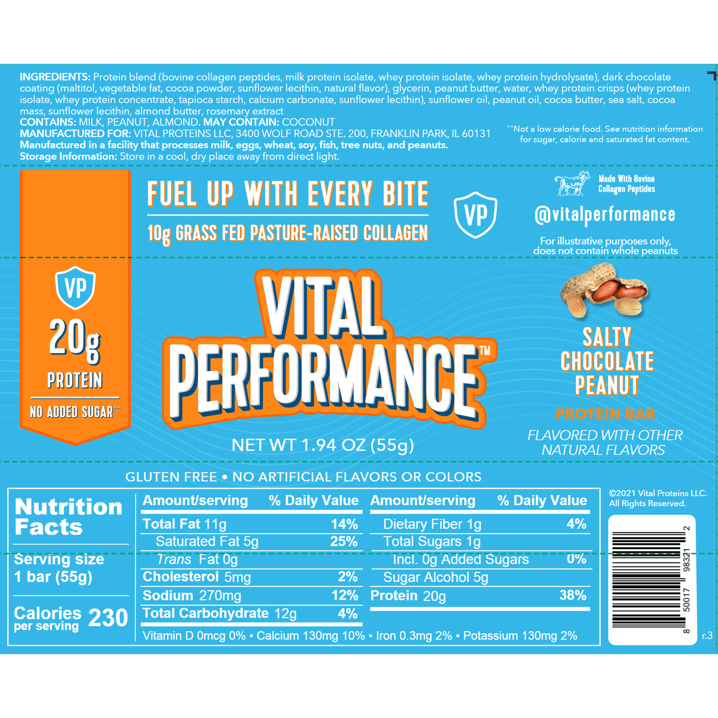 Protein Bar Salty Choc Peanut