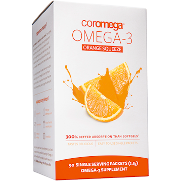 Omega-3 Squeeze Packets Orange (Back ordered with manufacturer)