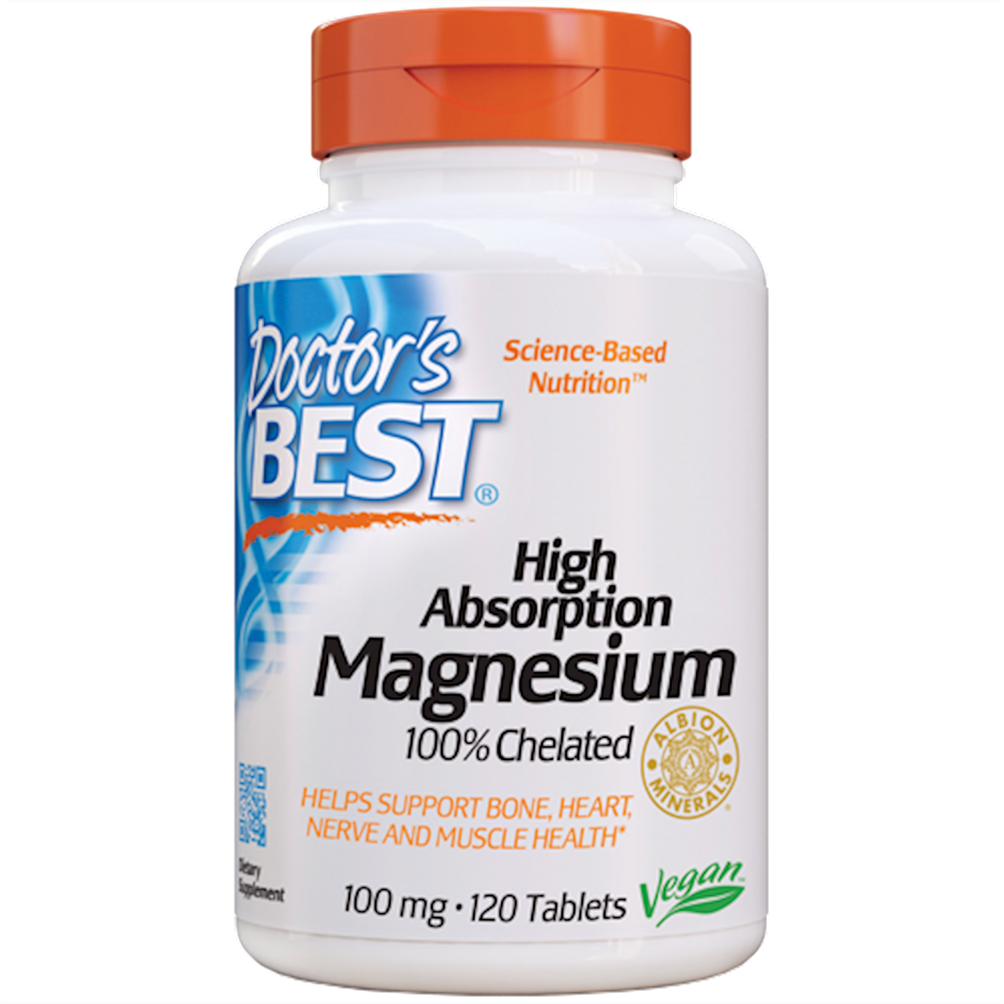 High Absorption 100% Chelated Magnesium 120 tabs