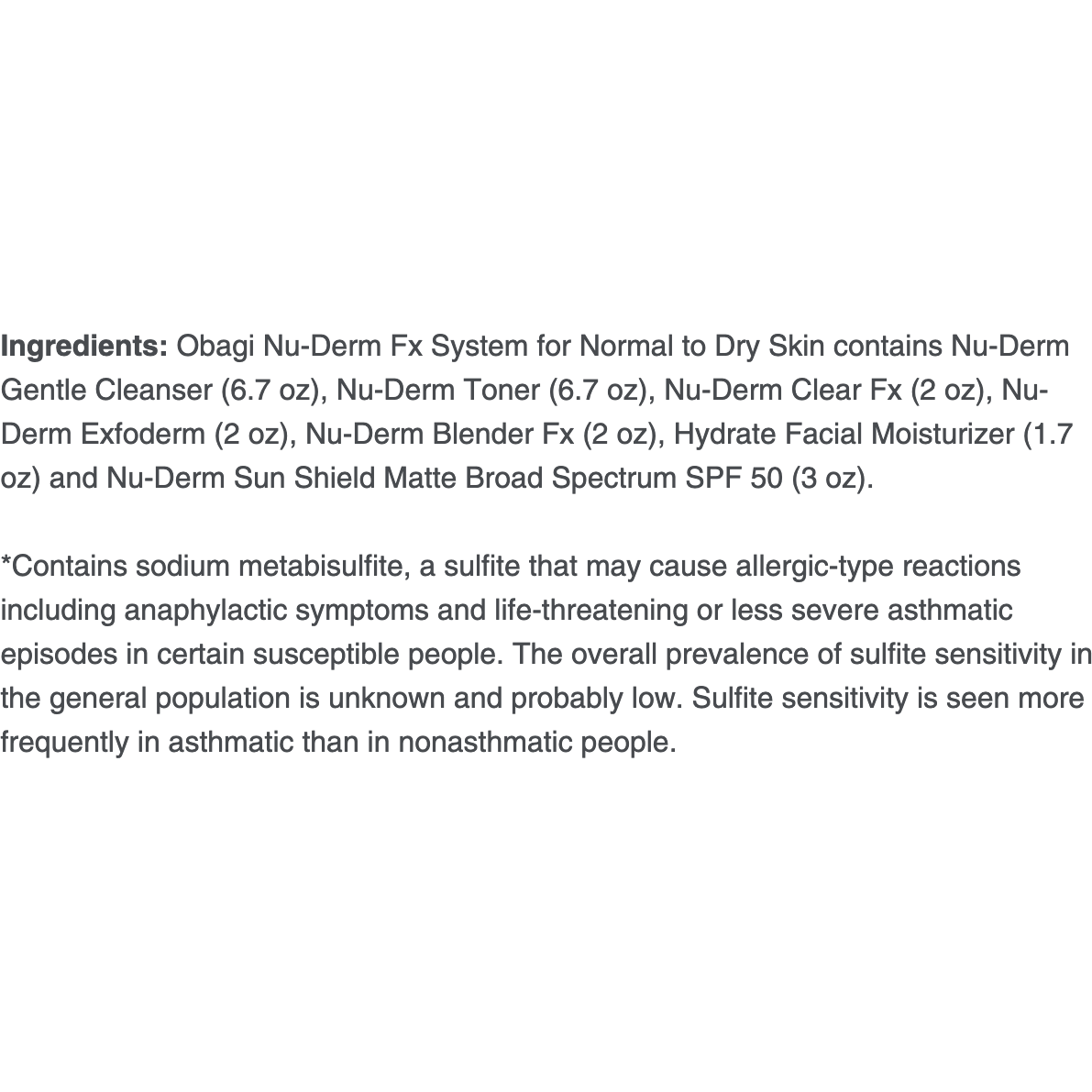Obagi Nu-Derm Fx System for Normal to Oily Skin (Hydroquinone-Free Formula)