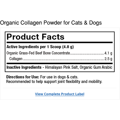 Dr. Mercola Organic Collagen Cats and Dogs