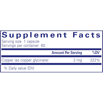 Copper (glycinate) 2 mg