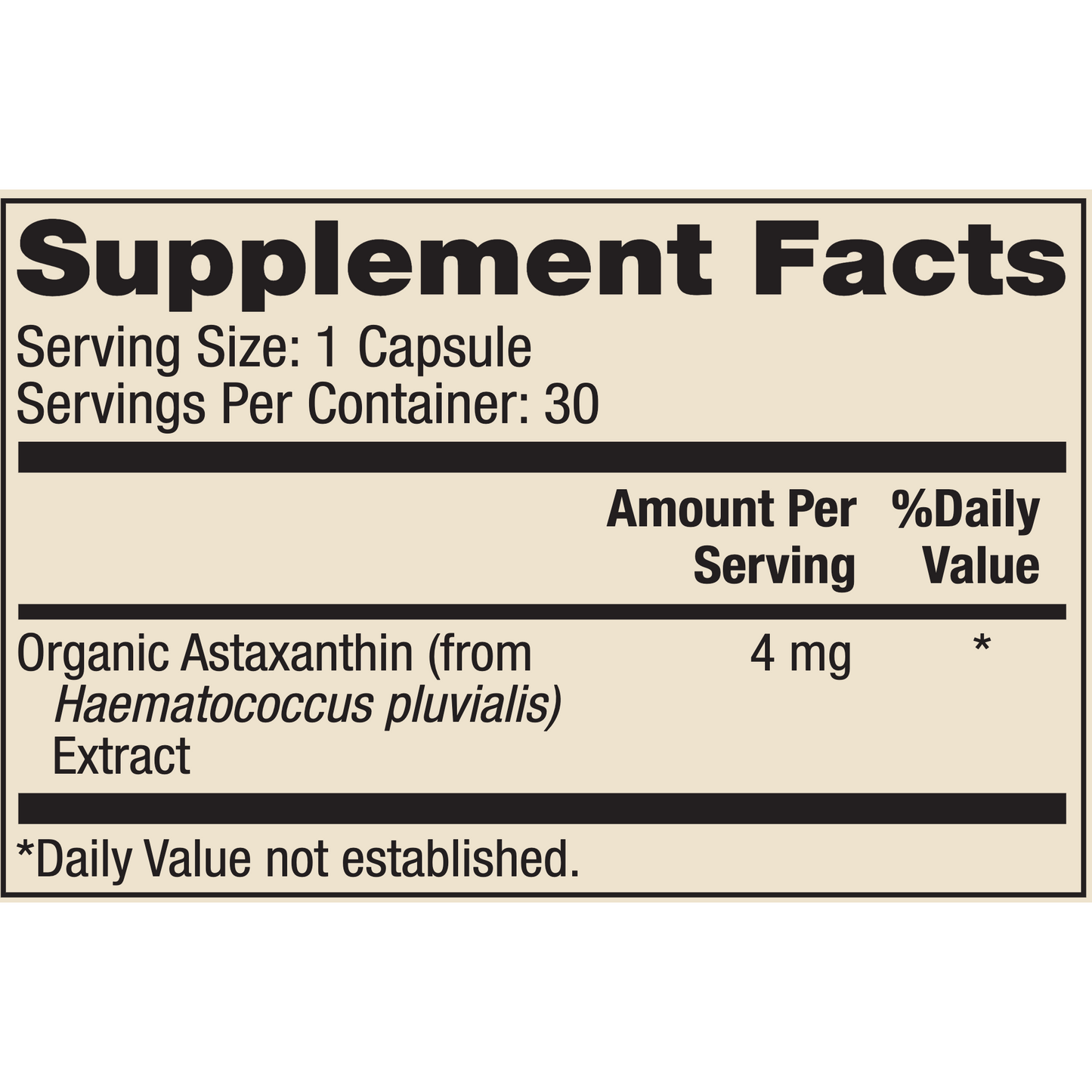 Astaxanthin 4 mg