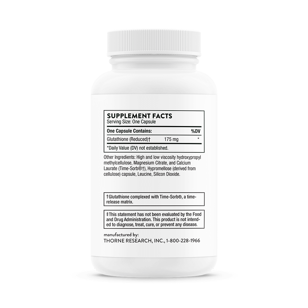 thorne glutathione-sr - sustained-release supplement - 60 capsules Glutathione Sr Same-Day Delivery or Pickup Glutathione - Glutathione-SR NSF 60