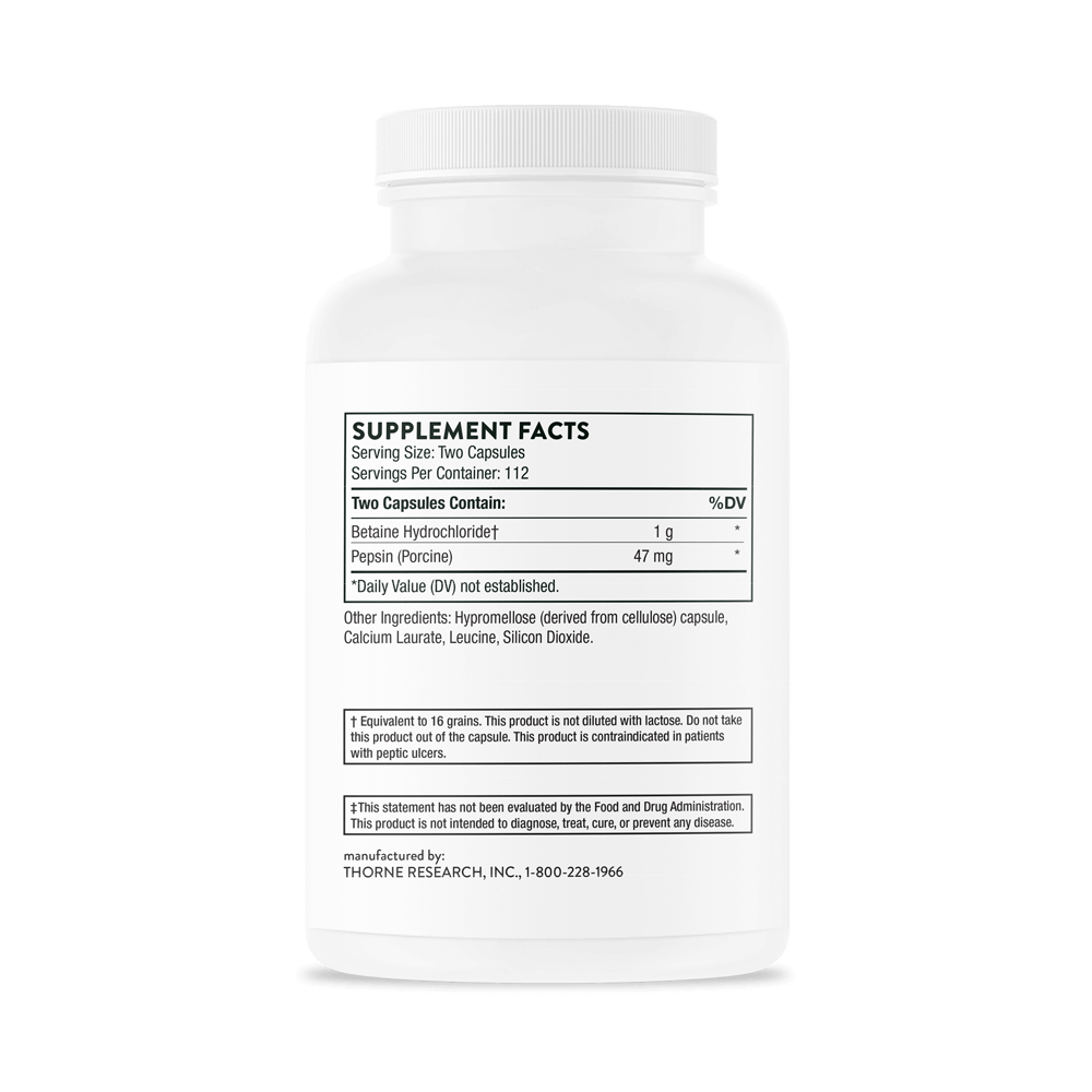 Betaine HCL/Pepsin 225ct